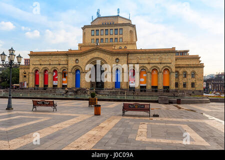 Platz der Republik in den Morgen, Eriwan, Armenien, Kaukasus, Asien Stockfoto