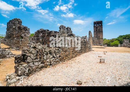 Panama Viejo, die Reste der alten Panama, UNESCO-Weltkulturerbe, Panama City, Panama, Mittelamerika Stockfoto