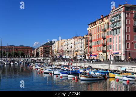 Port Lympia, Hafen, Nizza, Alpes Maritimes, Cote d ' Azur, Provence, Côte d ' Azur, Frankreich Stockfoto