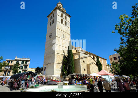 Santa Maria la Major Kirche, Inca, Mallorca, Balearen, Spanien Stockfoto