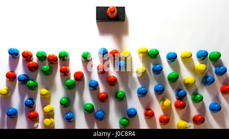 Menschen hören die Performer / Politiker / Künstler / Dozent Stockfoto