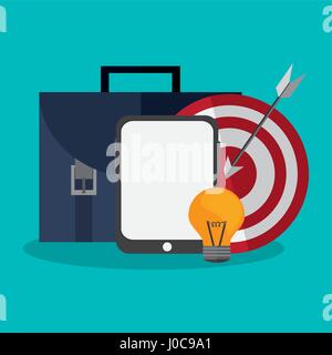 Business-Aktenkoffer-design Stock Vektor