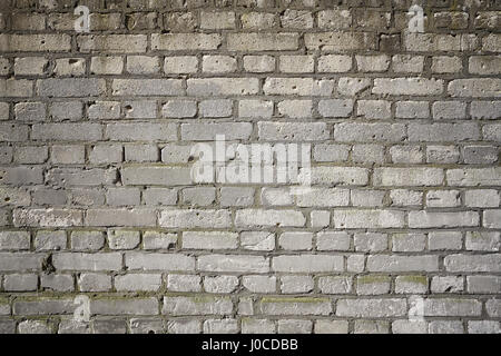 Bild eines alten grauen verwitterten Mauer, Hintergrund oder Textur. Stockfoto