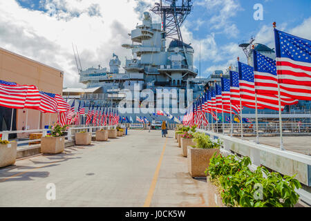 Missouri Memorial Fahnen Stockfoto