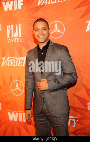 Trevor Noah kommt auf die Vielfalt und die Frauen im Film Emmy nominierte Feier gesponsert von Mercedes-Benz und Fiji-Wasser bei Gracias Madre am 18. September 2015 in Los Angeles, Kalifornien. Stockfoto