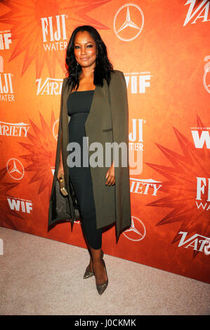 Garcelle Beauvais kommt an die Vielfalt und die Frauen im Film Emmy nominierte Feier gesponsert von Mercedes-Benz und Fiji-Wasser bei Gracias Madre am 18. September 2015 in Los Angeles, Kalifornien. Stockfoto