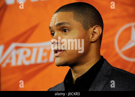 Trevor Noah kommt auf die Vielfalt und die Frauen im Film Emmy nominierte Feier gesponsert von Mercedes-Benz und Fiji-Wasser bei Gracias Madre am 18. September 2015 in Los Angeles, Kalifornien. Stockfoto