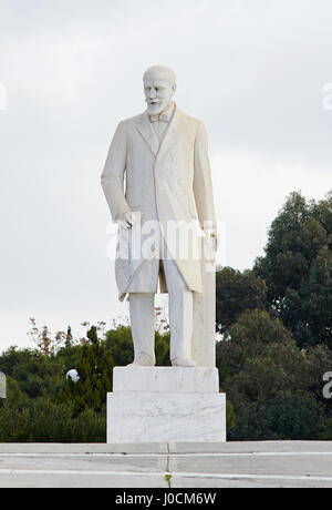 Statue von Eleftherios Venizelos im griechischen Parlament. Stockfoto