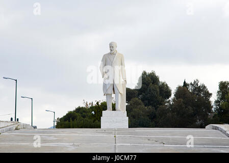 Statue von Eleftherios Venizelos im griechischen Parlament. Stockfoto