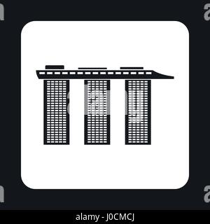 Hotel Marina Bay Sands in Singapur-Symbol Stock Vektor