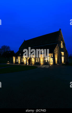 Oakham Castle in der Nacht, Marktgemeinde Oakham, Rutland County, England, Großbritannien; UK Stockfoto