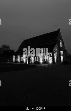 Oakham Castle in der Nacht, Marktgemeinde Oakham, Rutland County, England, Großbritannien; UK Stockfoto