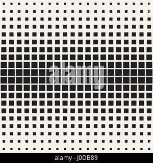 Vektor Musterdesign. Geometrische Fliesen zu wiederholen. Monochrome Halbton Raster. Einfache Formen Gitter Stock Vektor