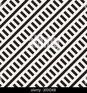 Interlacing parallele Streifen. Monochrome Musterdesign Vektor. Stock Vektor