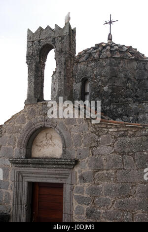 Christliche orthodoxe Karwoche, Ostern auf der griechischen Insel der Apokalypse (Patmos) - das Kloster des Heiligen Johannes Stockfoto