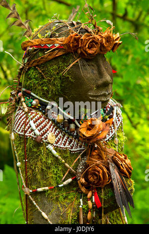 Amanda Statue entlang Amandas Trail, Cape Perpetua Scenic Area, Siuslaw National Forest, Oregon Stockfoto