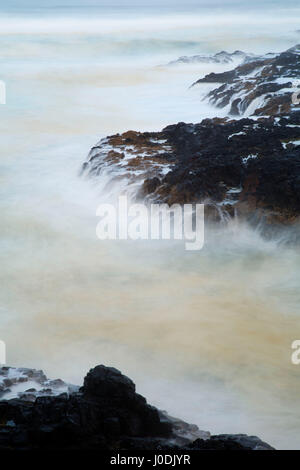 Des Teufels Butterfass entlang unruhige Gewässer Trail, landschaftlich reizvollen Gegend Cape Perpetua, Siuslaw National Forest, Oregon Stockfoto