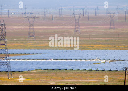 Solar Energie Farm Lancaster, Kalifornien Stockfoto
