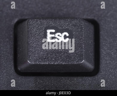 ESC-Taste auf der Tastatur des Computers Stockfoto