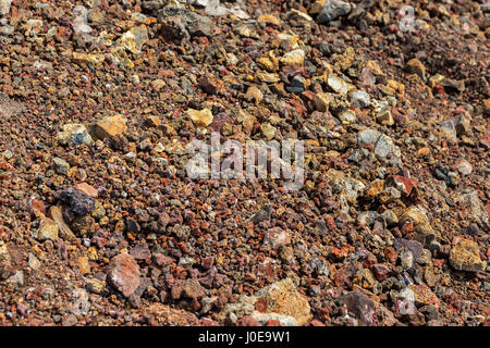Gefrorene vulkanische Emissionen vom Norden Durchbruch große Tolbachik Fissur Eruption 1975 Stockfoto