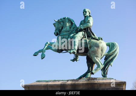 Statue von Napoleon Bonaparte am Place du Général de Gaulle, Rouen, Frankreich Stockfoto