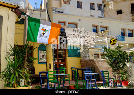 Irish Pub in Griechenland Stockfoto