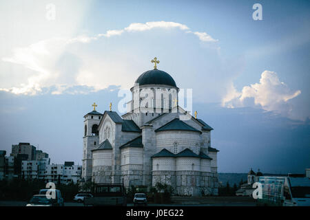 Die Kathedrale der Auferstehung Christi in Podgorica, Montenegro. Stockfoto