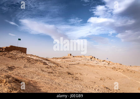 Ruinen der Festung Massada im Negev Stockfoto