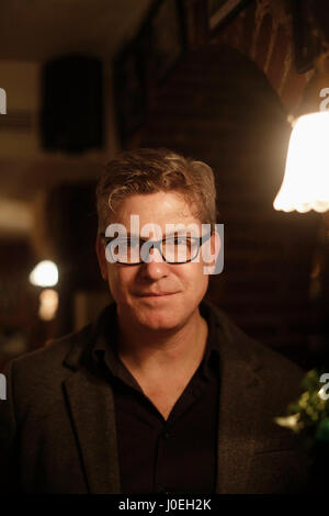 Laird Hunt - Remise du Grand Prix de Litterature Américaine 2015 au Restaurant Joe Allen 12.07.2015 © MOLLONA/Opale Stockfoto