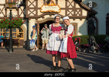 Karamell-Kuche, Epcot, Deutschland Pavillon, Disney World, Orlando, Florida Stockfoto