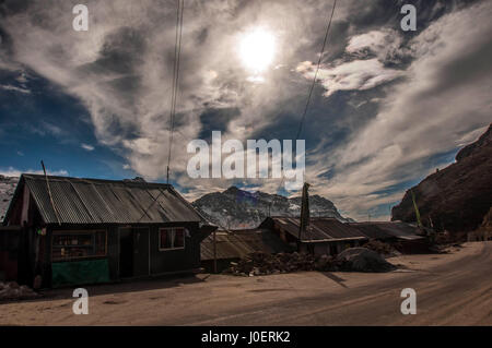 Haus, Sikkim, Indien, Asien Stockfoto