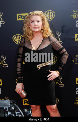 Melody Thomas Scott besucht die 42. annual Daytime Emmy Awards bei Warner Bros.-Studios am 26. April 2015 in Burbank, Kalifornien. Stockfoto