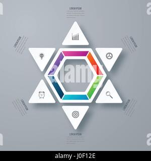 Infografik-Design auf den grauen Hintergrund Stock Vektor