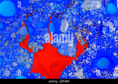 Abstrakt Acryl Farben gemischte Farbe für den Hintergrund. Gemischte Farbe Hintergrund. Stockfoto