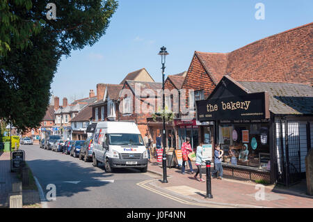 High Street, Great Bookham Surrey, England, Vereinigtes Königreich Stockfoto