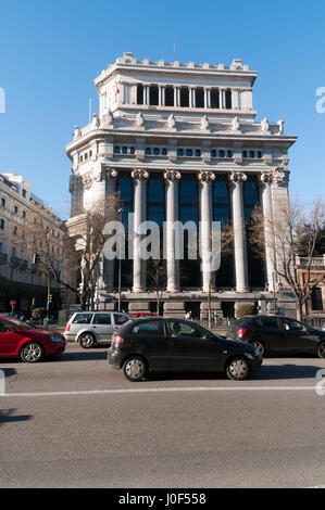 Fassade des Instituto Cervantes Madrid, Spanien Stockfoto