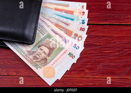 Alten ukrainischen Geld in der Brieftasche Stockfoto