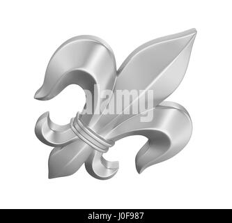 Fleur-de-lis Isoliert Stockfoto