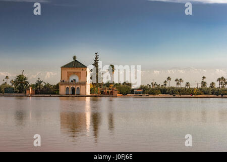 Menara-Gärten in Marrakesch (Marokko) Stockfoto