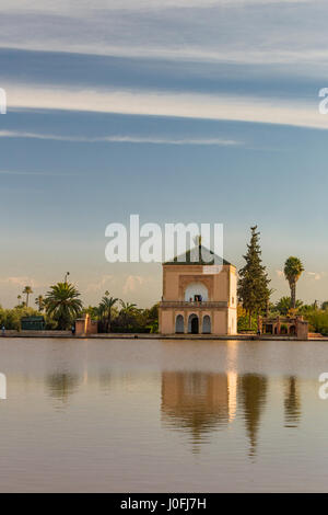 Menara-Gärten in Marrakesch (Marokko) Stockfoto