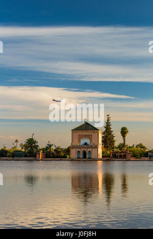 Menara-Gärten in Marrakesch (Marokko) Stockfoto