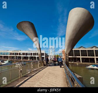 Peros Brücke St Augustine erreichen, Hafen von Bristol, Bristol. Stockfoto