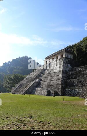 Maya-Ruinen in Palenque, Chiapas, Mexiko Stockfoto