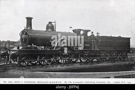 Lok keine 1865: 4-2-2 Einzelbett Express Motor Stockfoto