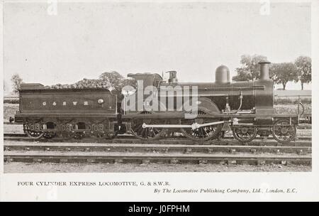 Lok Nr. 11: 4-4-0 Vierzylinder Express Stockfoto