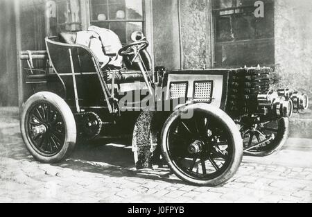 Rennsport Auto, Gordon Bennett Napier, 16 PS mit einem 4-Zylinder-Motor, 1901 Stockfoto