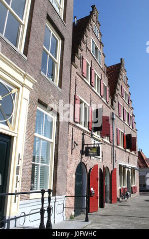 17. Jahrhundert Lager von der Dutch East India Company (Vereenigde Oostindische Compagnie) in der alten Zuiderzee Hafen von Hoorn, Niederlande. Stockfoto