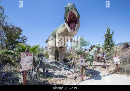 Cabazon Dinosaurier am Straßenrand Attraktion in Cabazon, Kalifornien Stockfoto