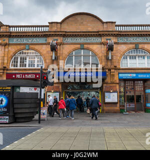 Der Earl's Court U-Bahnstation in Zone 1 London Stockfoto