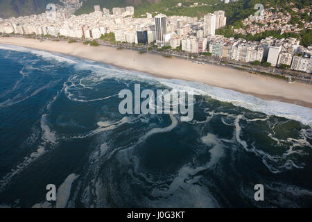 Strand von Ipanema, Rio De Janeiro, Brasilien. Stockfoto